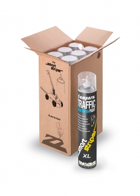 Bodenmarkierungsfarbe TRAFFIC EXTRA PAINT XL, 1 Karton mit 6 Dosen